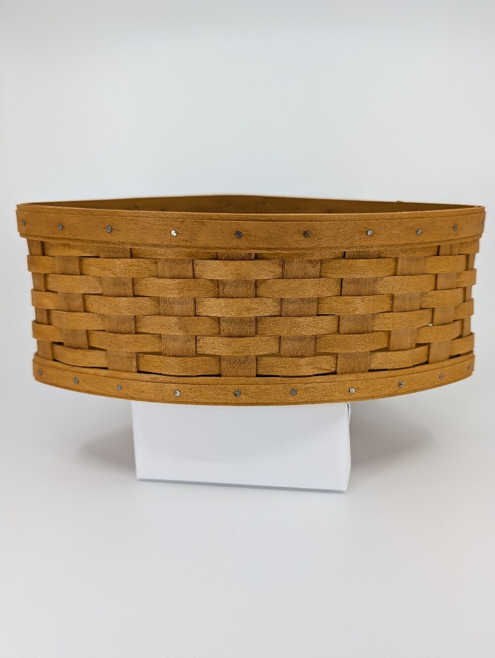 Longaberger Corner Basket with Sage Green Liner & Protector 12470 - Picture 4 of 8
